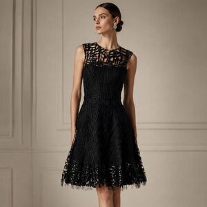 Oscar de la Renta Silk A-Line Dress Size 2